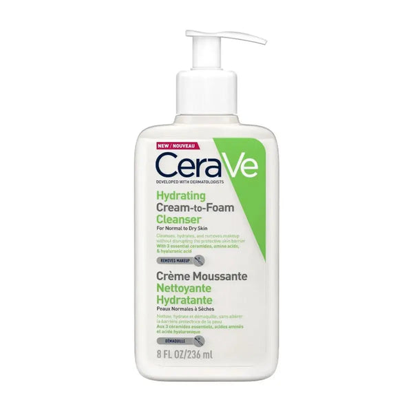 CeraVe Hydrating Cream-to-Foam Cleanser ZaishCare