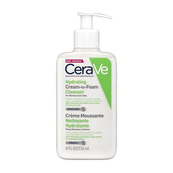 CeraVe Hydrating Cream-to-Foam Cleanser