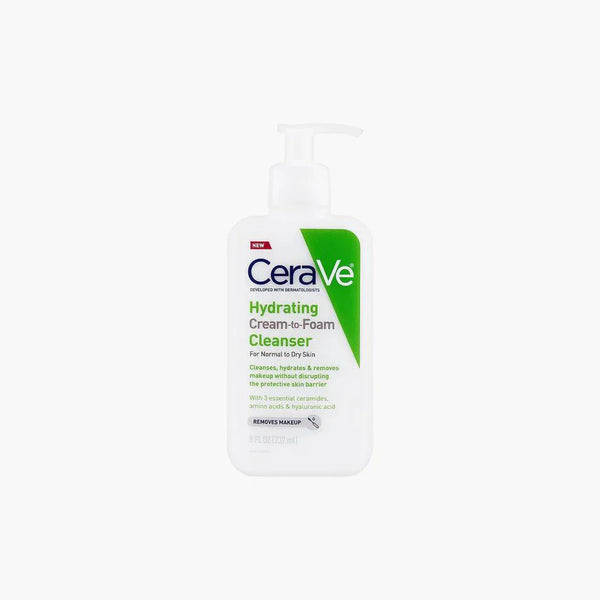 CeraVe Hydrating Cream-to-Foam Cleanser For Normal To Dry Skin 237ml